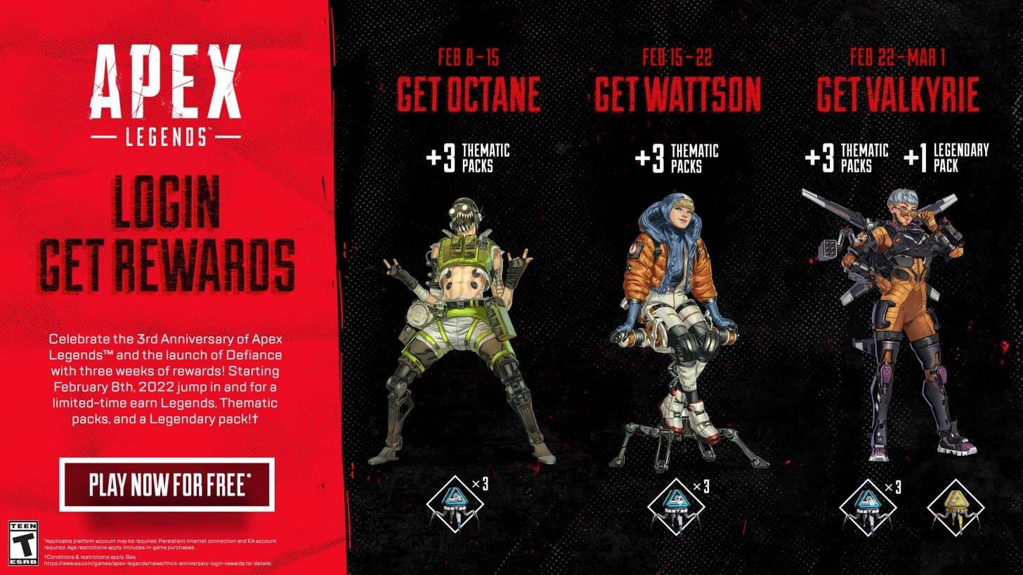 Apex Legends 3rd anniversary