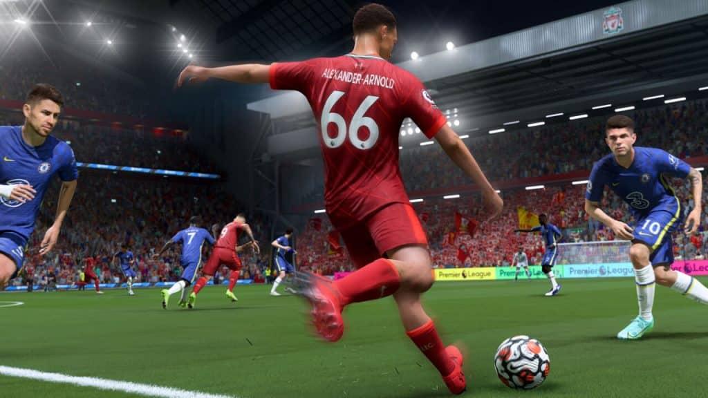 FIFA 22 Trent Alexander Arnold passing ball