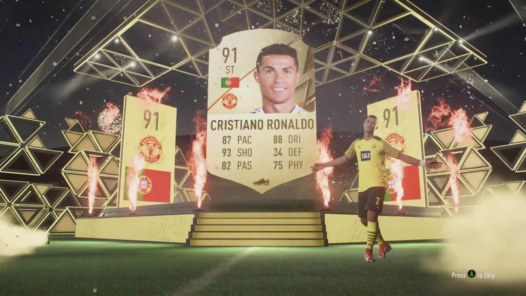 FIFA 22 Ronaldo pack animation