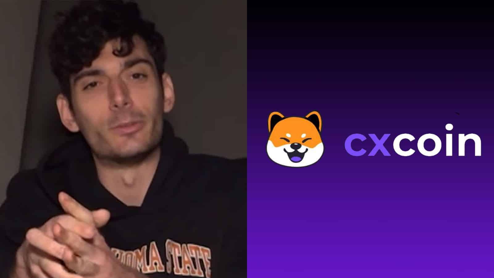 an image of ice poseidon and cxcoin