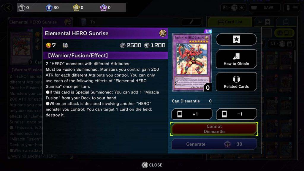 Elemental Hero Sunrise Master Duel