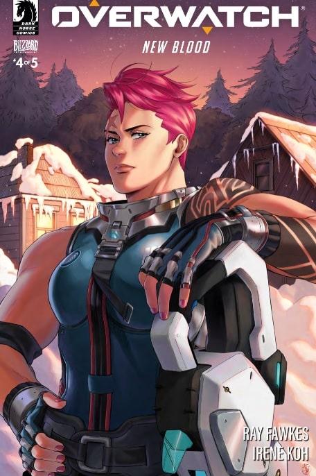 Overwatch comic cover for zarya