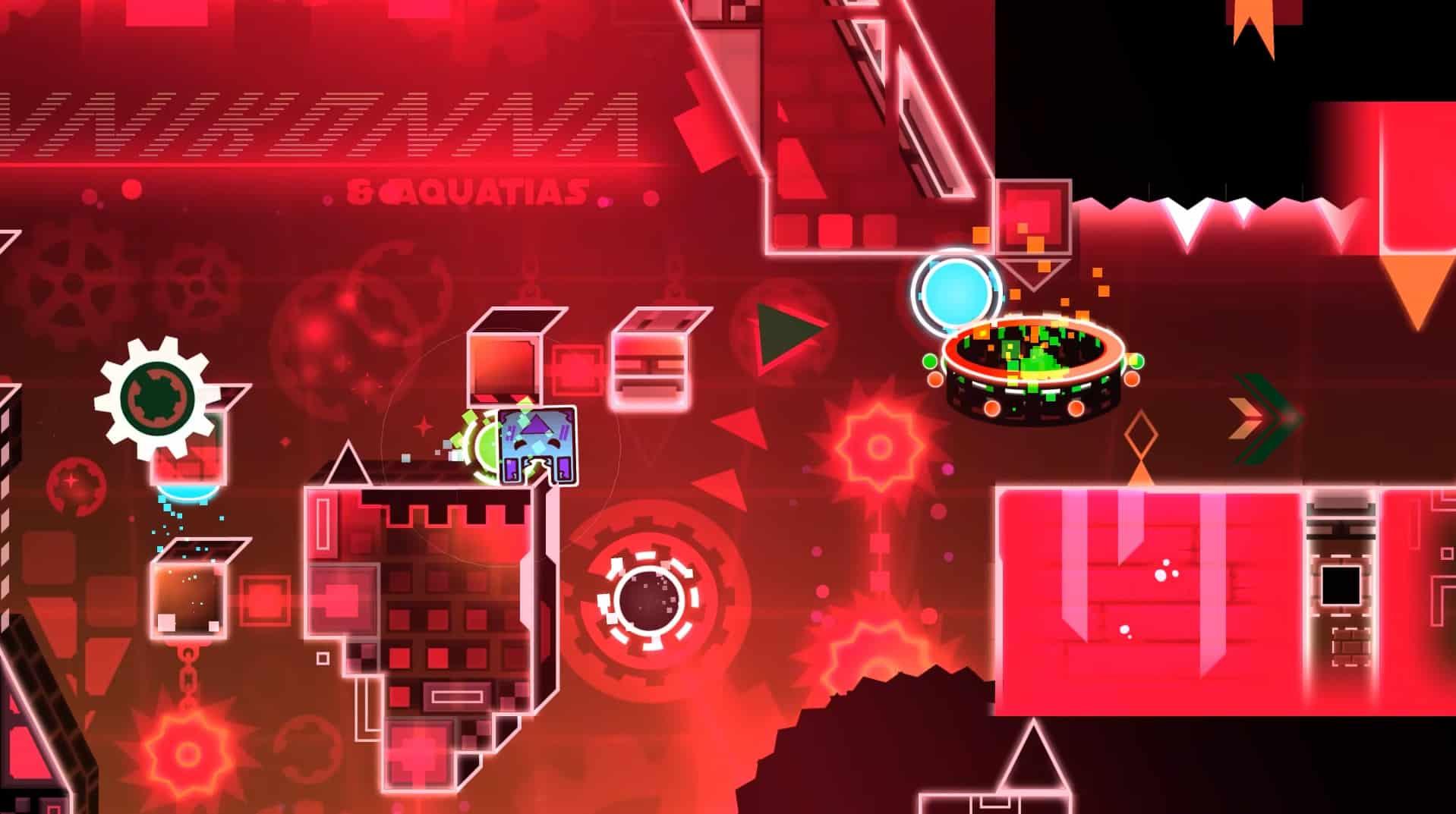 screenshot for Geometry Dash's in-game visuals