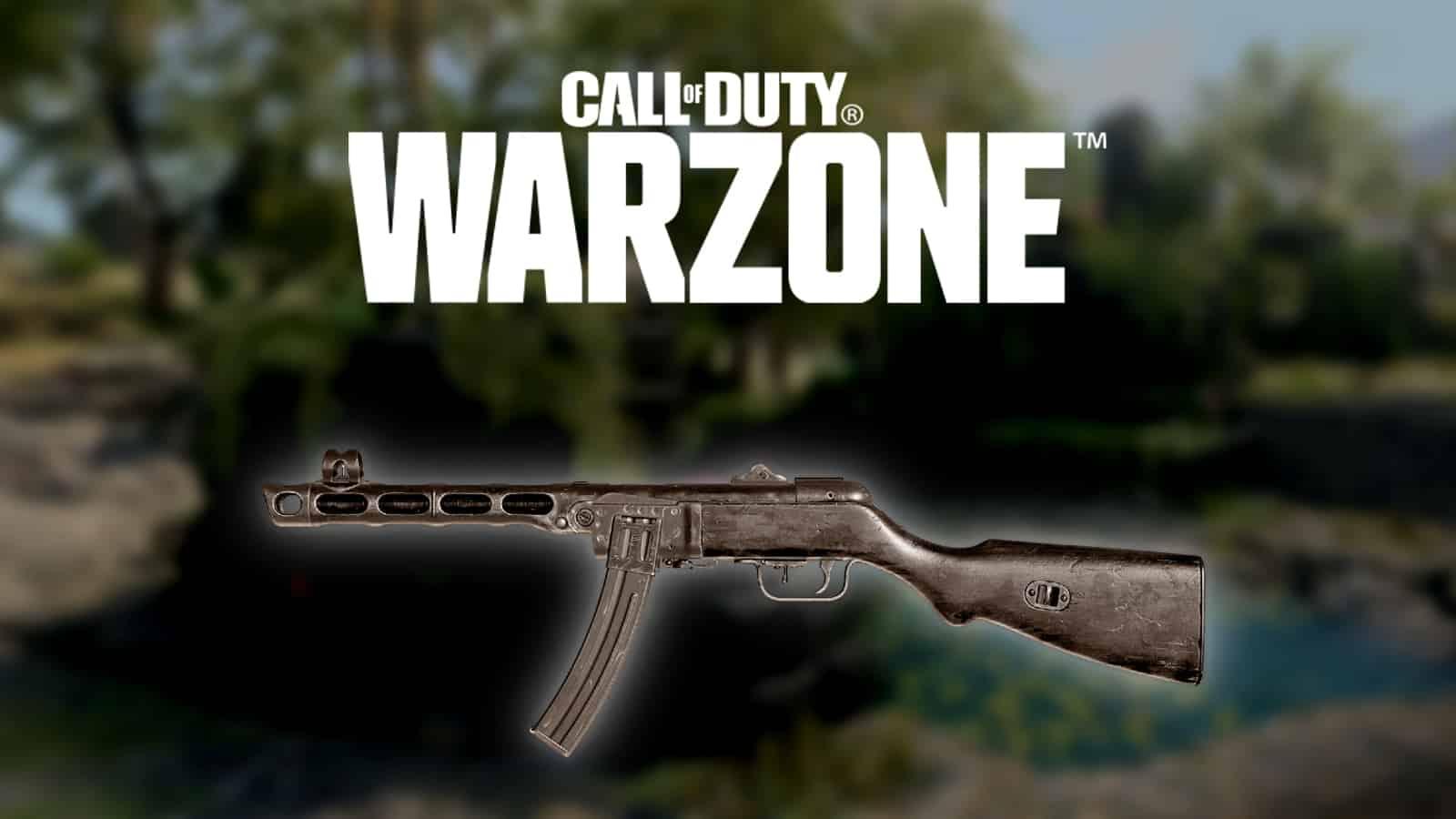 warzone ppsh with warzone logo