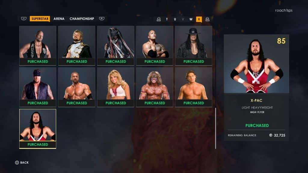 WWE 2K roster