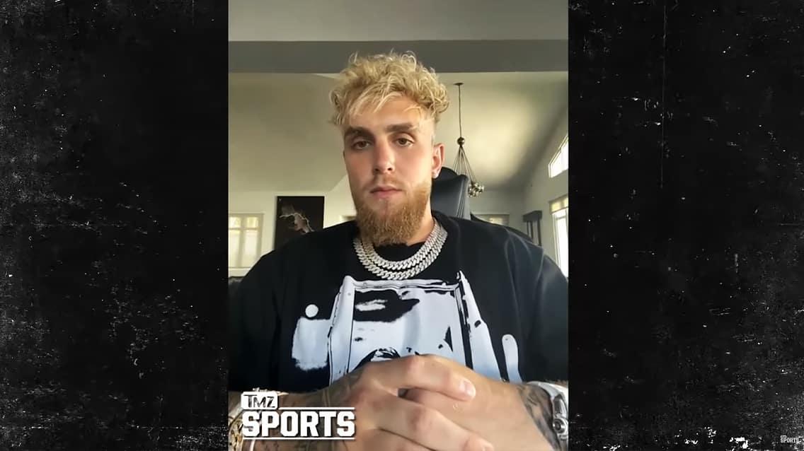 Jake Paul interview with TMZ sports screenshot.