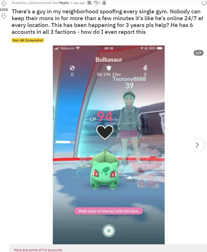 pokemon go spoofer bulbasaur