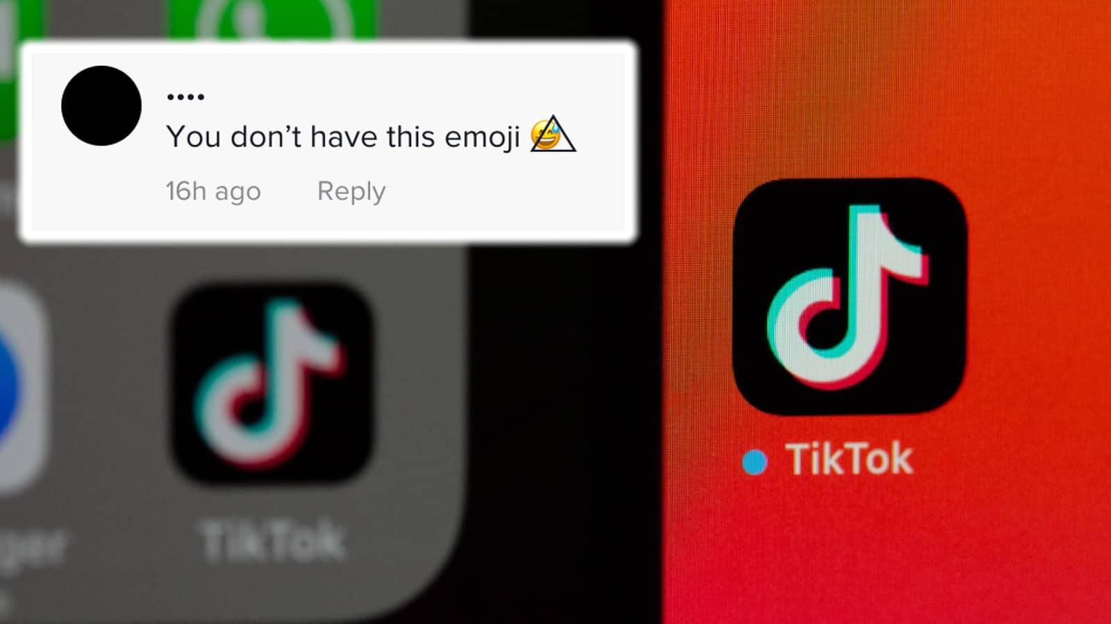 TikTok logo on phone next to screenshot of comment