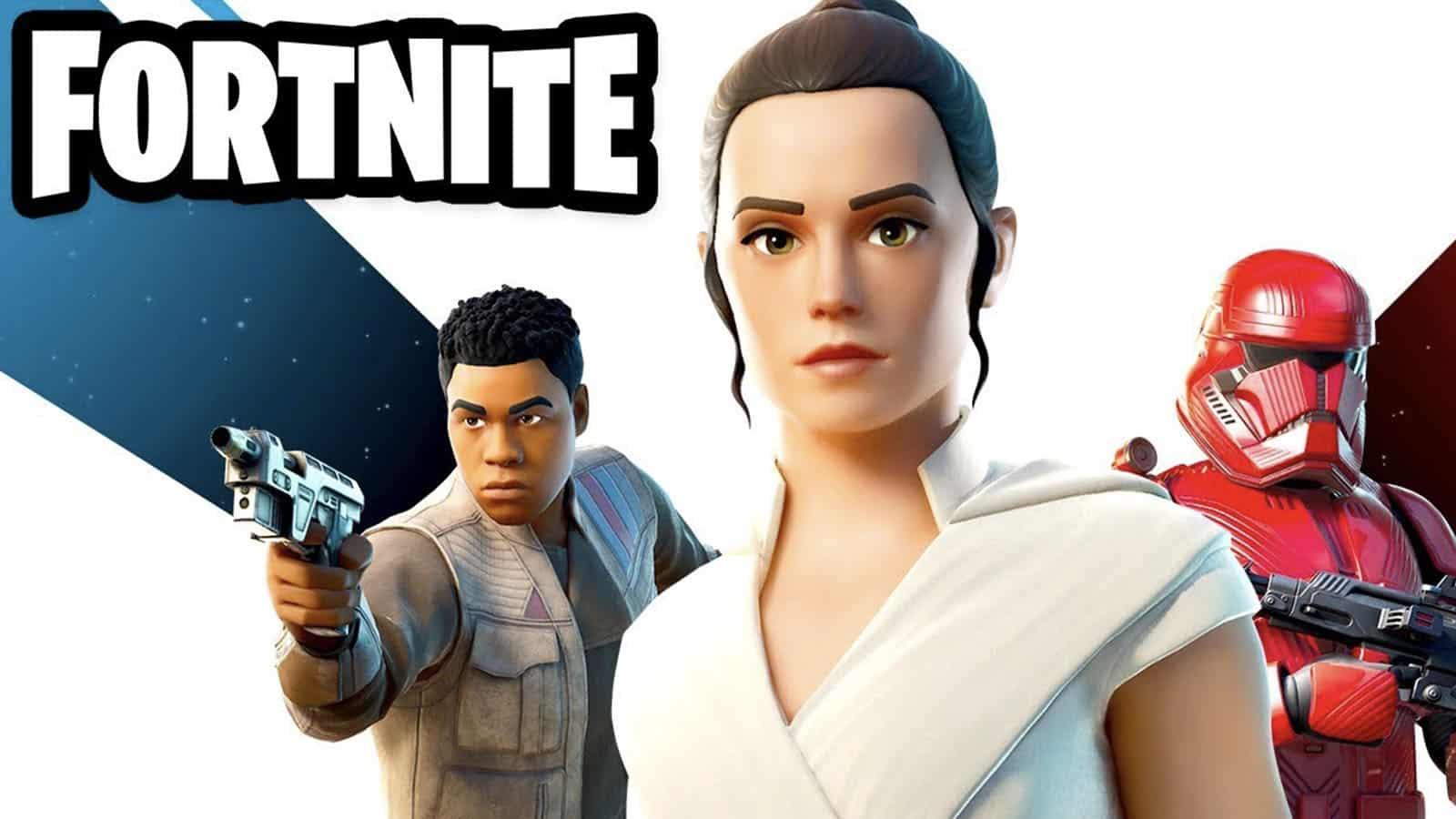 Rey and Finn in Fortnite 