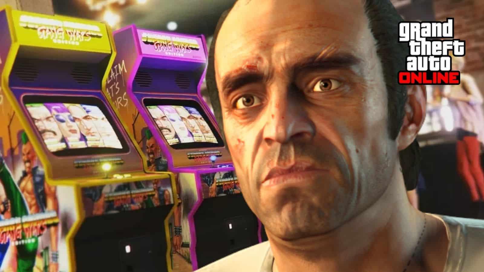 trevor in gta online arcade