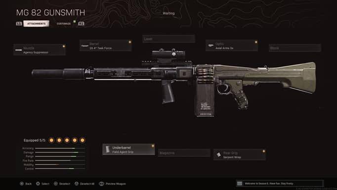 warzone mg82 loadout