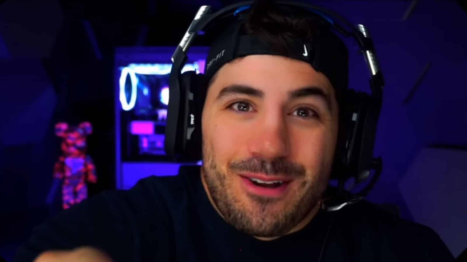 NICKMERCS smiling on stream