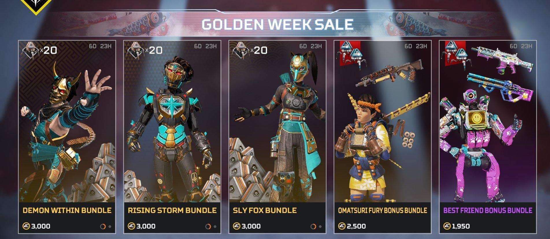 Golden Week sale in apex