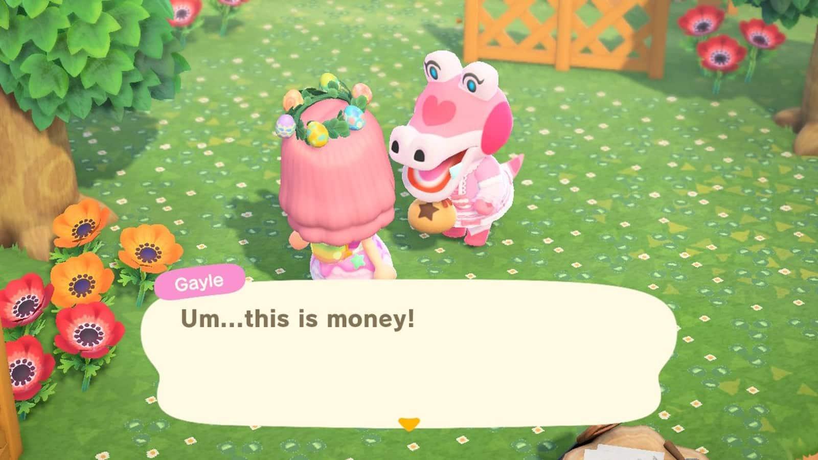 Gayle Animal Crossing gameplay