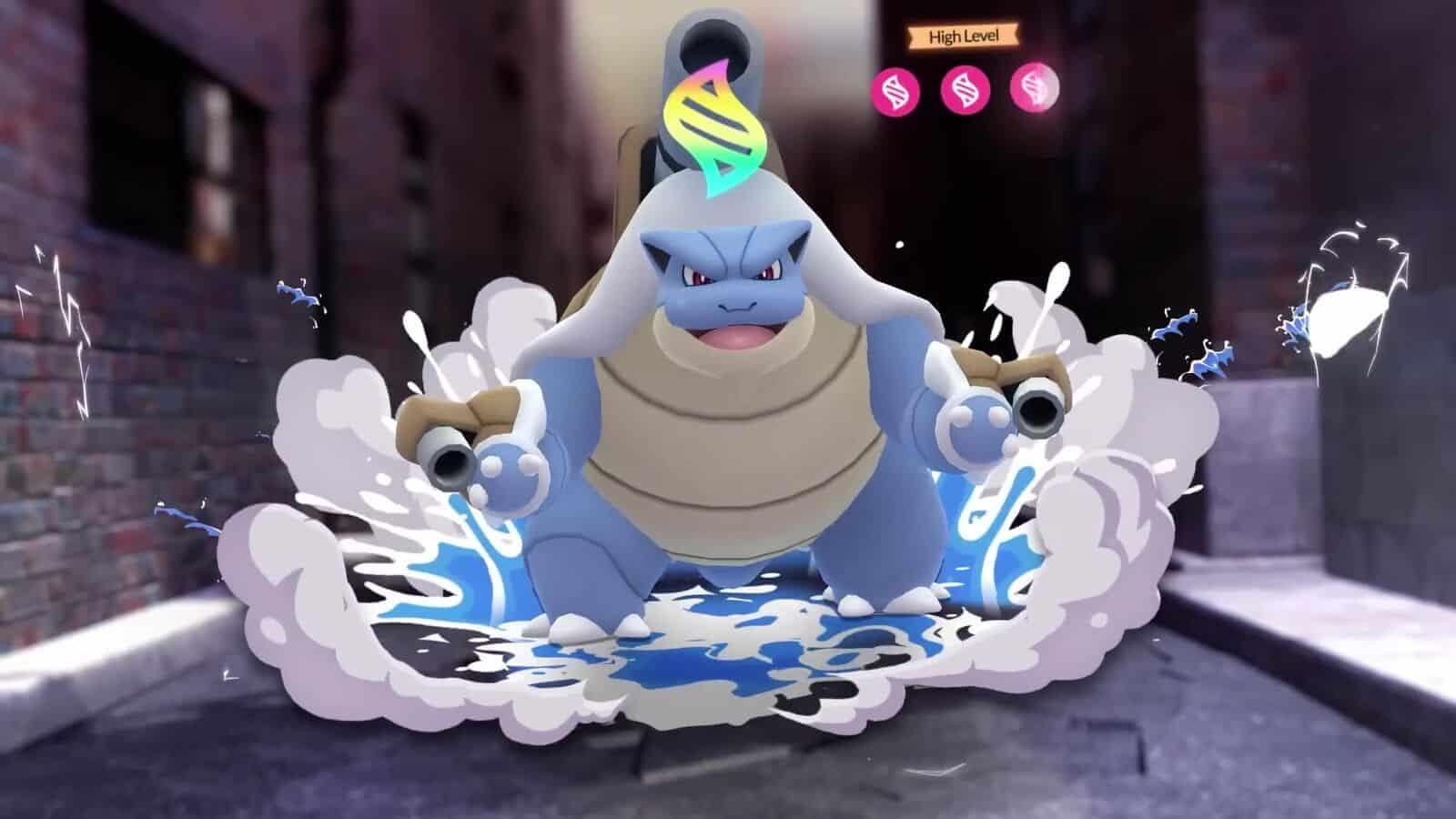 Mega Blastoise appearing in Pokemon Go