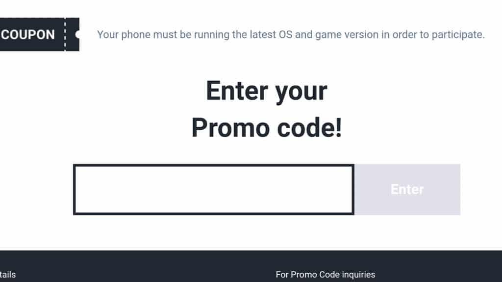 Summoners War code redeem screen