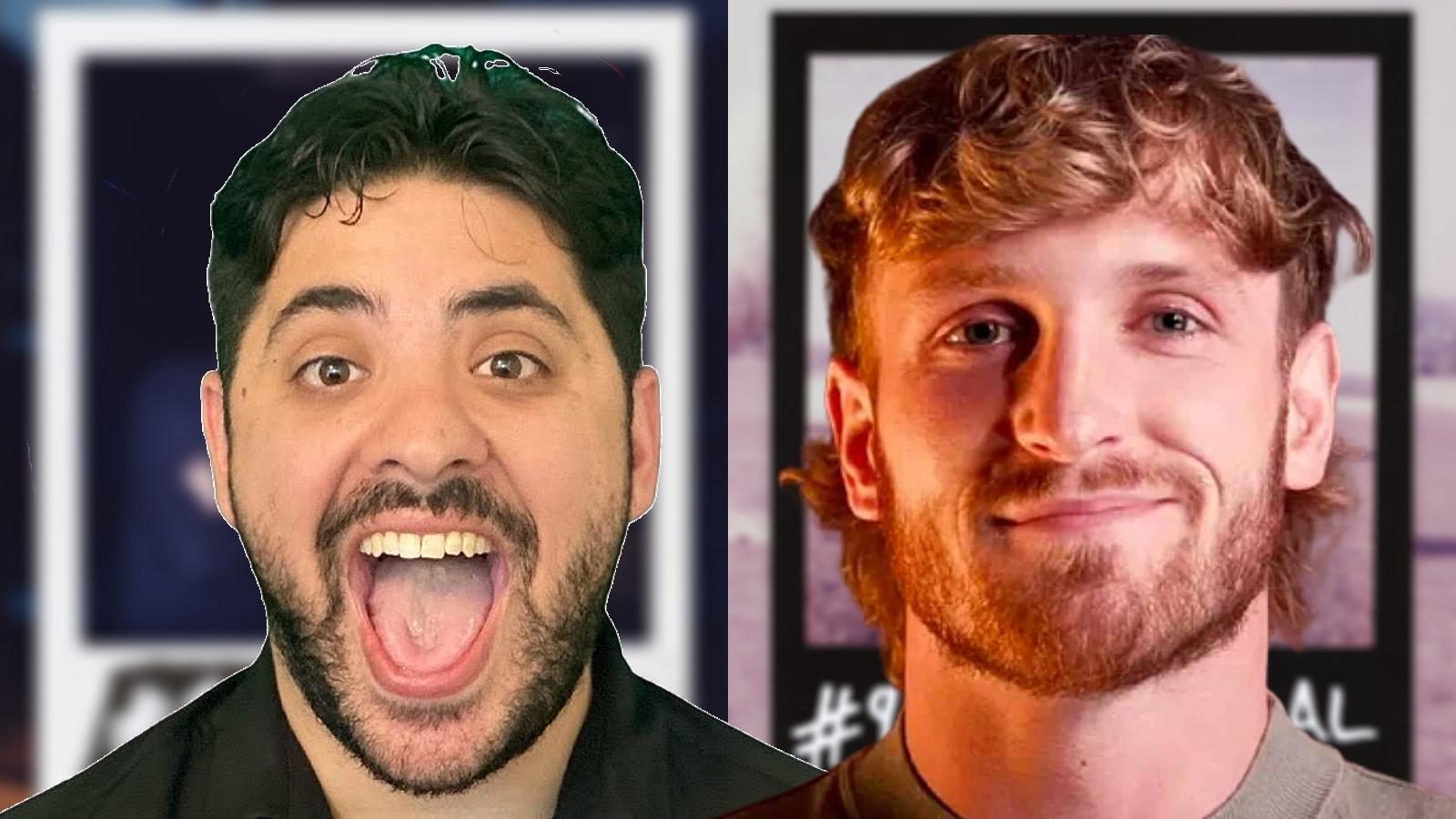 Shahan Khoshafian and Logan Paul over blurred images of 99 Originals NFTs