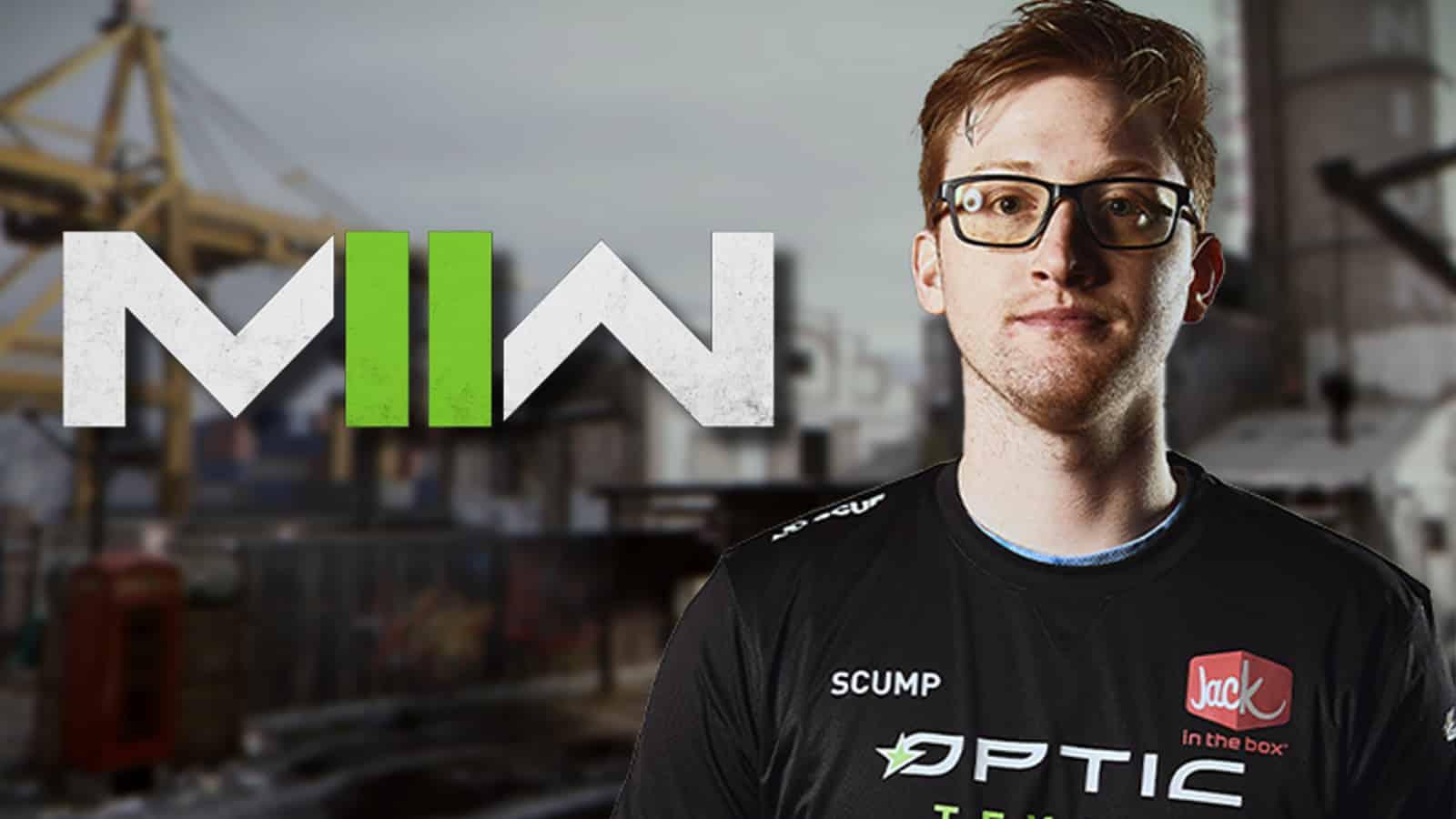 Scump over MW background with MW2 logo