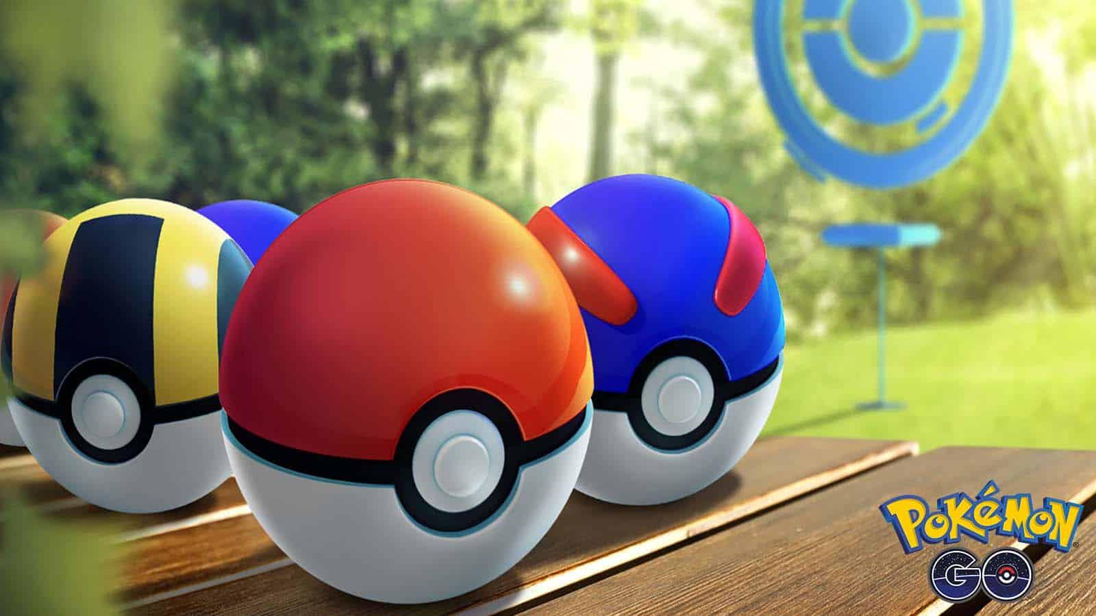 Pokeballs in Pokemon Go