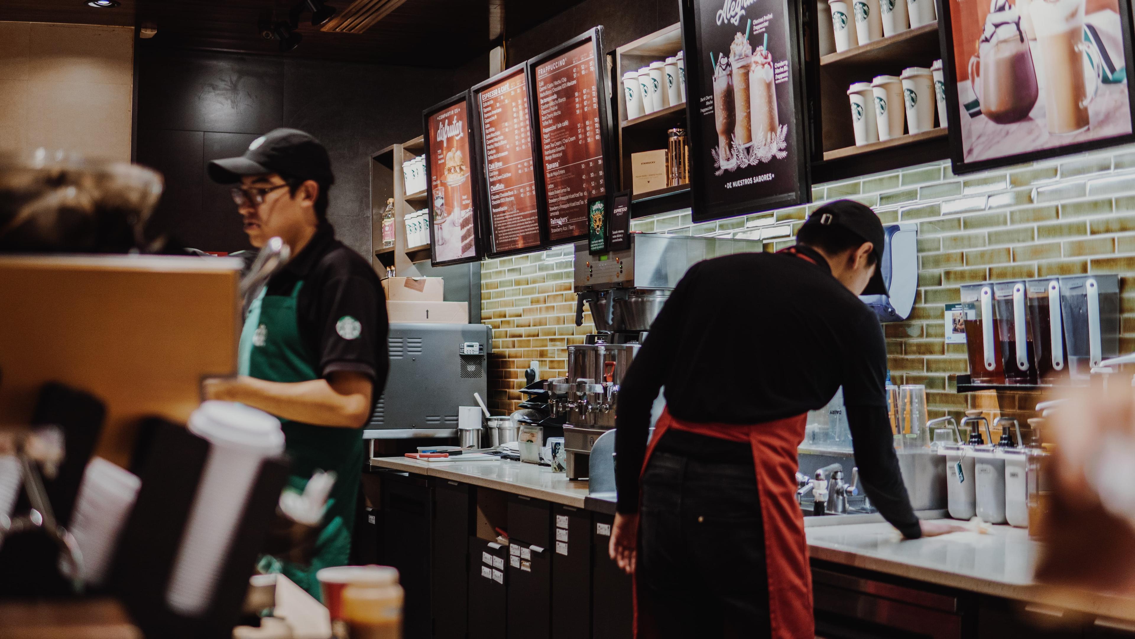 TikToker shocked after starbucks ceiling tile falls on table