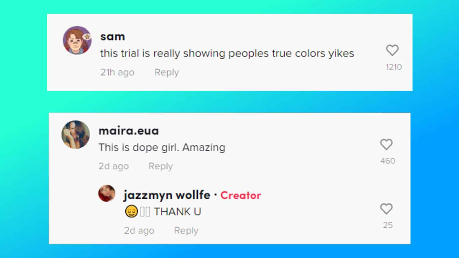 tiktok comments