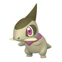 Shiny Axew in Pokemon GO Fest 2022