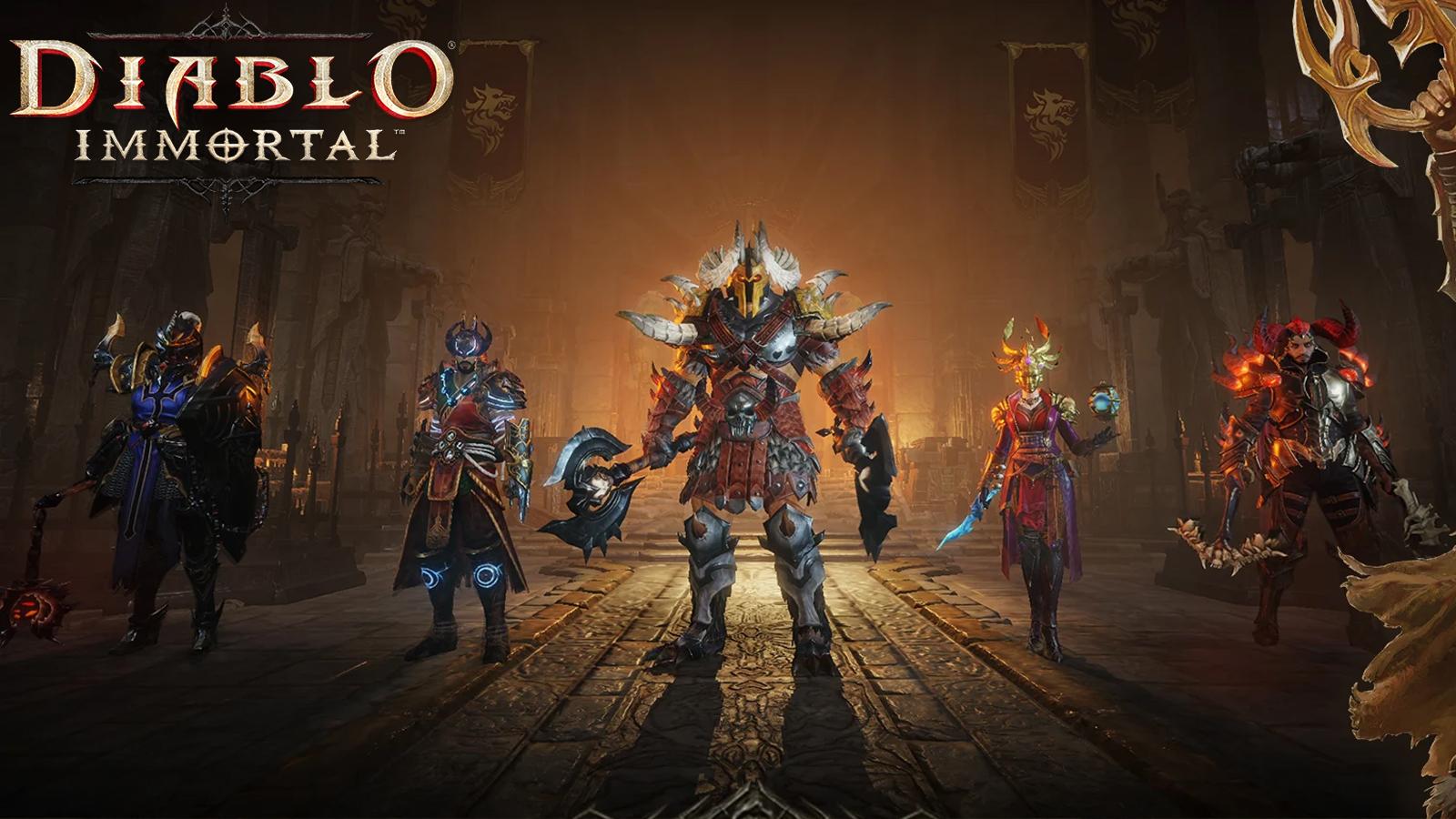 Some of the featured characters in Diablo Immortal