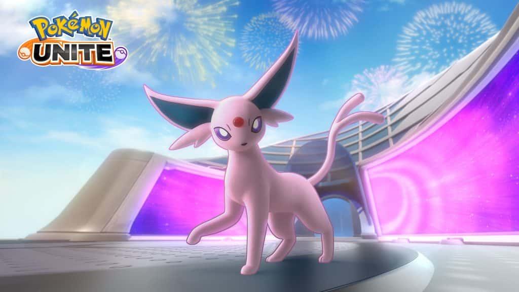 espeon pokemon unite key art