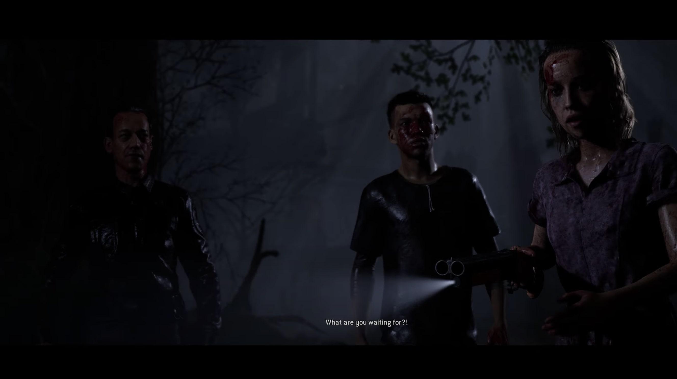 Cutscene of Travis, Ryan and Laura