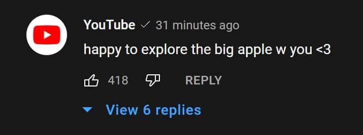 youtube emma chamberlain comment