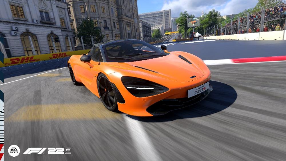 McLaren 720s on the Baku Street Circuit