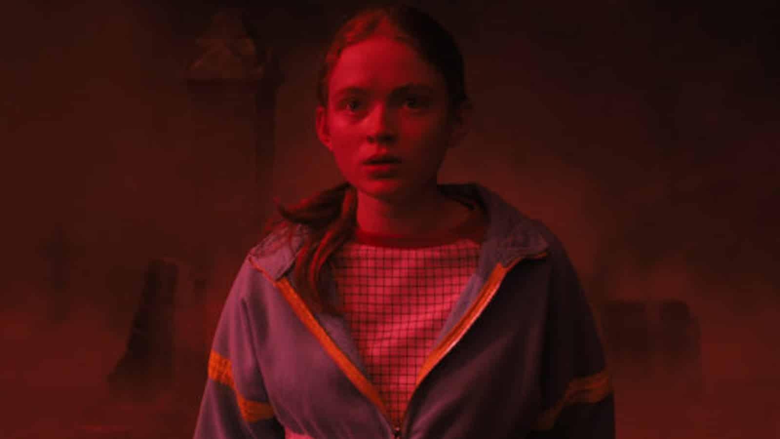 Sadie Sink in the Upside Down in Stranger Things Season 4 Volume 1.