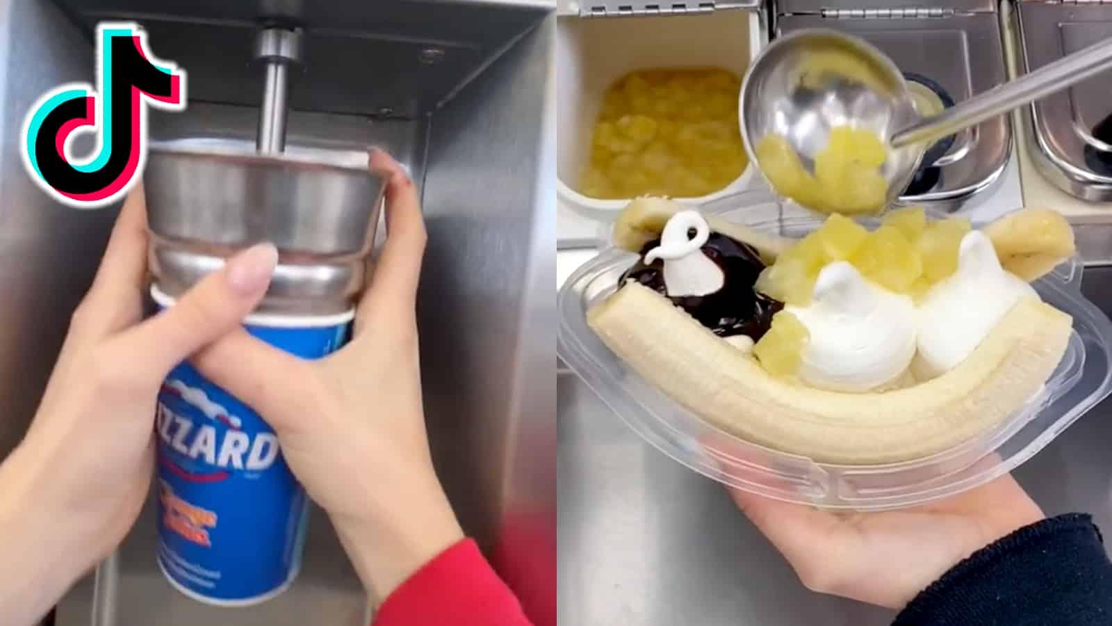 Dairy Queen employee making food