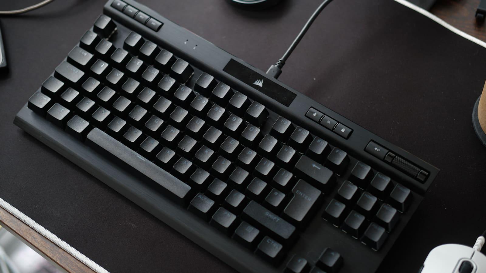 Corsair K70 TKL from above