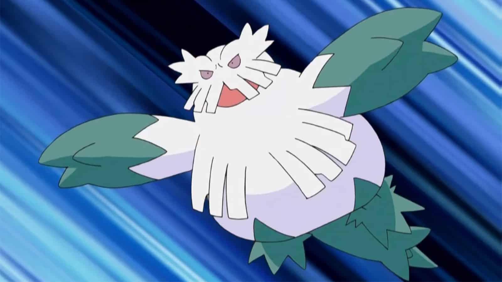 Ice-type Abomasnow in the Pokemon anime