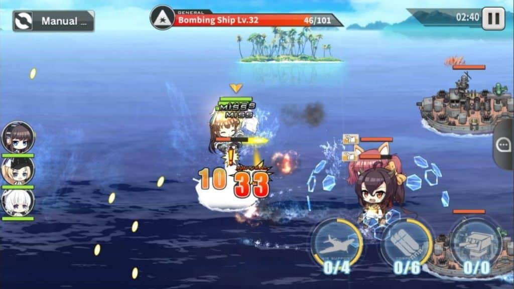 Azur Lane mid naval battle