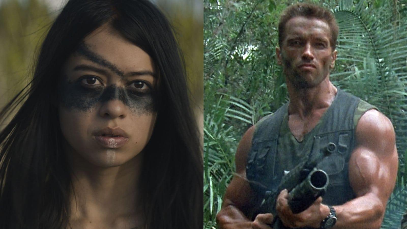 Naru in Prey and Arnold Schwarzenegger's Dutch in Predator