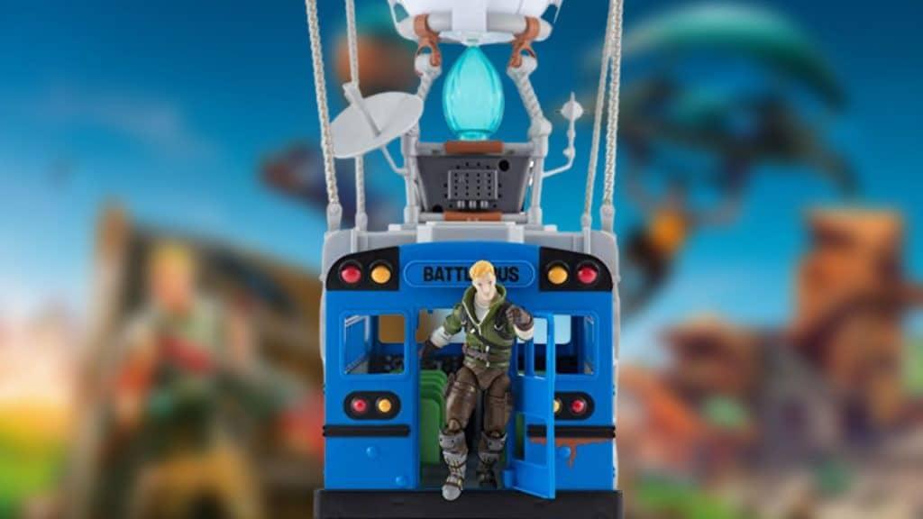 Battle bus fortnite action figures