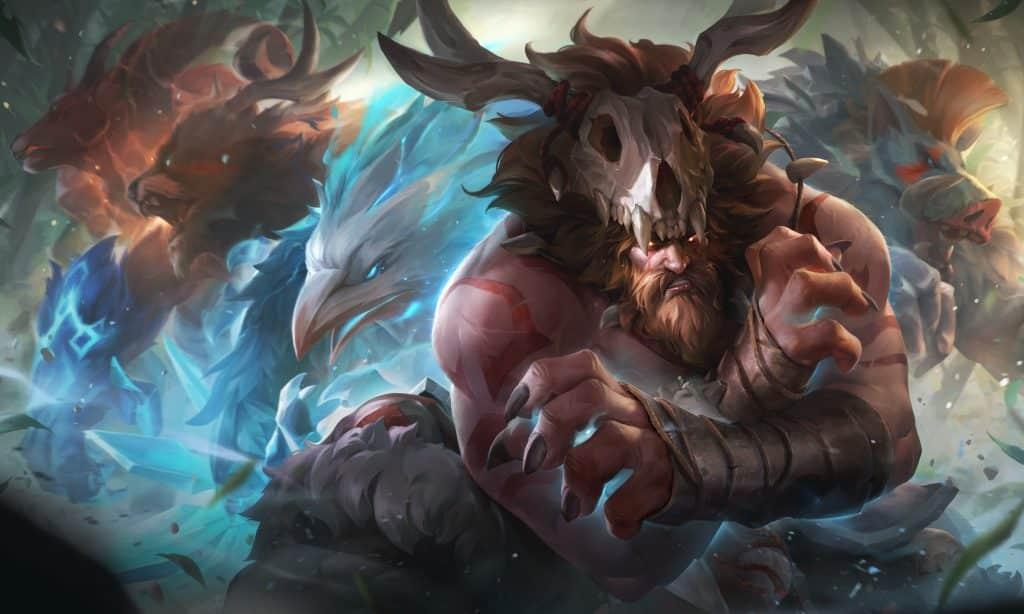 New Primal Udyr splash art in league of legends