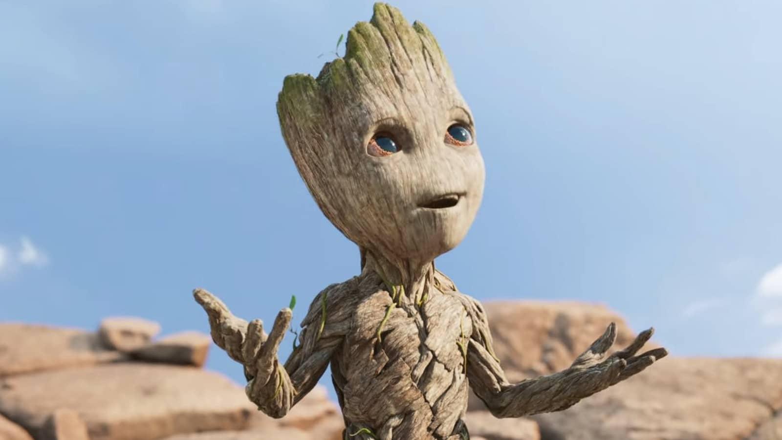 A still from I Am Groot