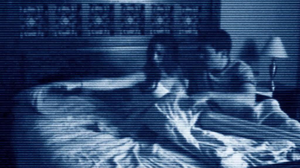 A still from Paranormal Activity