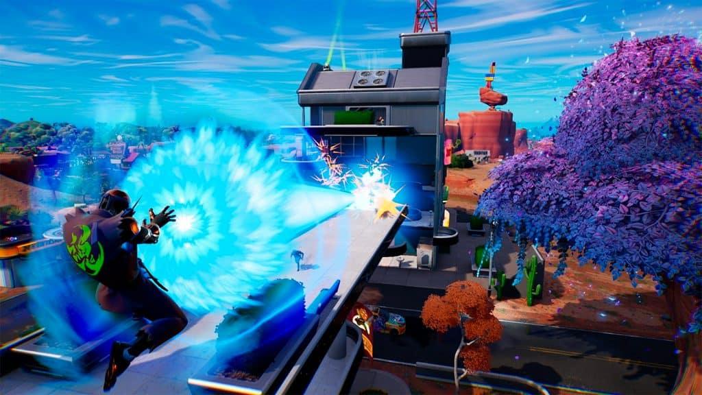 The Kamehameha blast Mythic in Fortnite