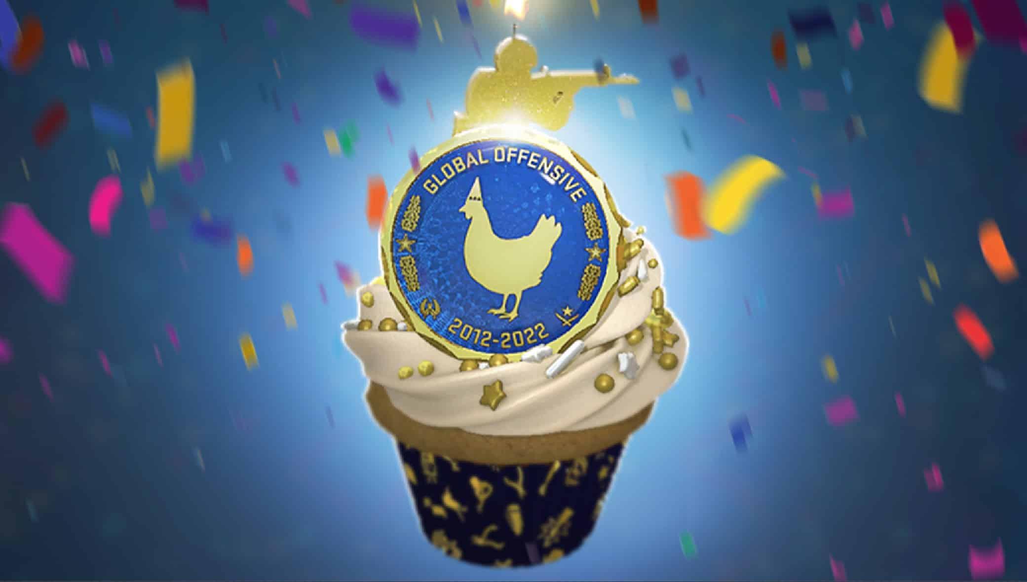 CSGO 10th Birthday cupcake