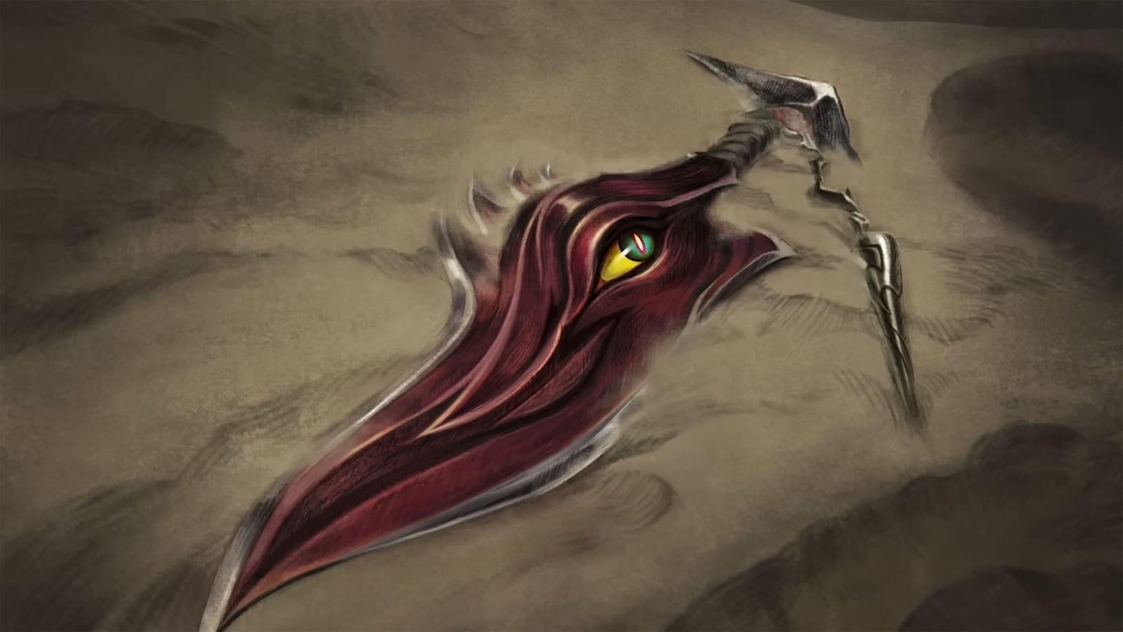 Darkin dagger for new champion 163 in League of Legends