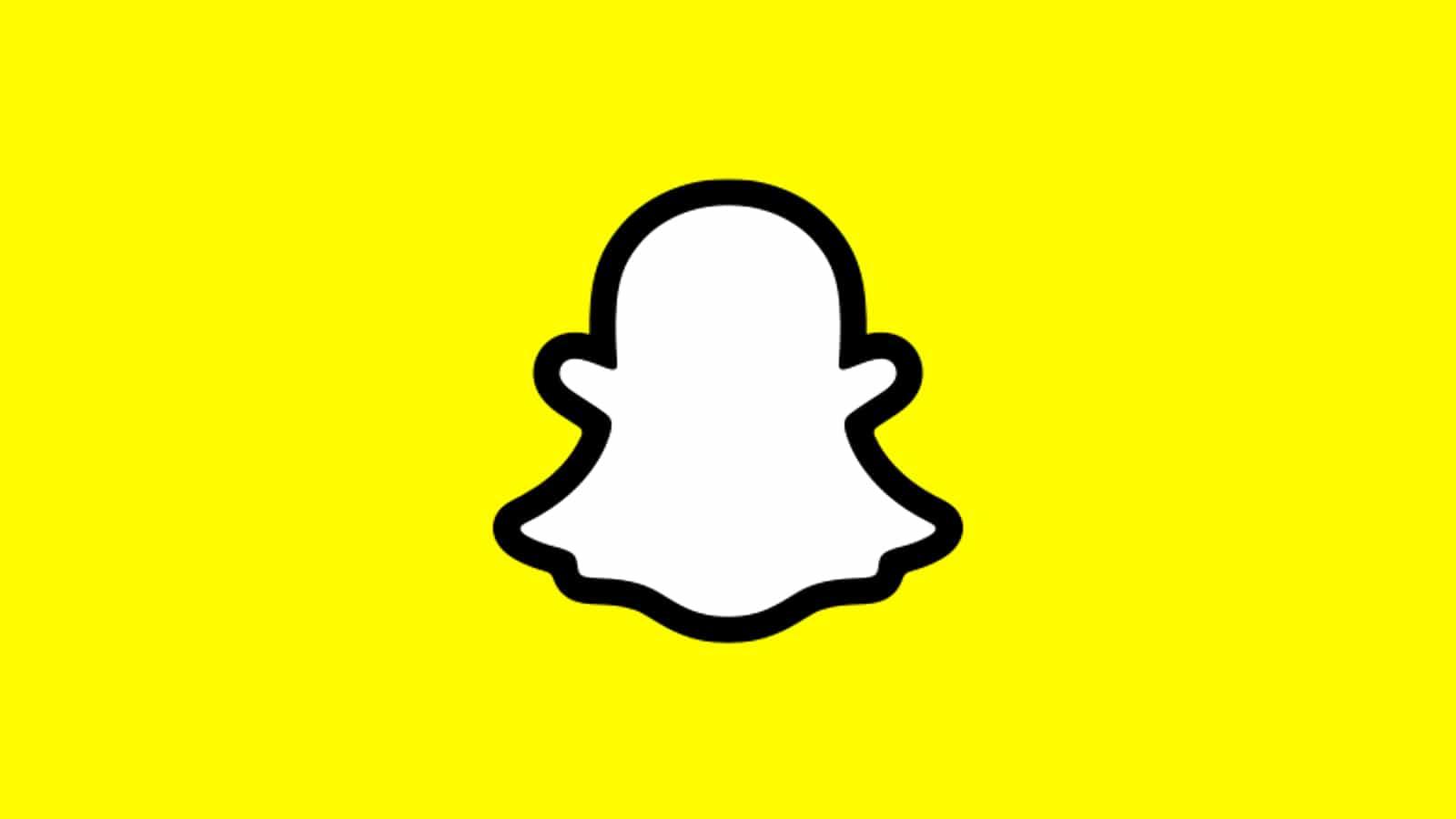 Snapchat logo yellow background