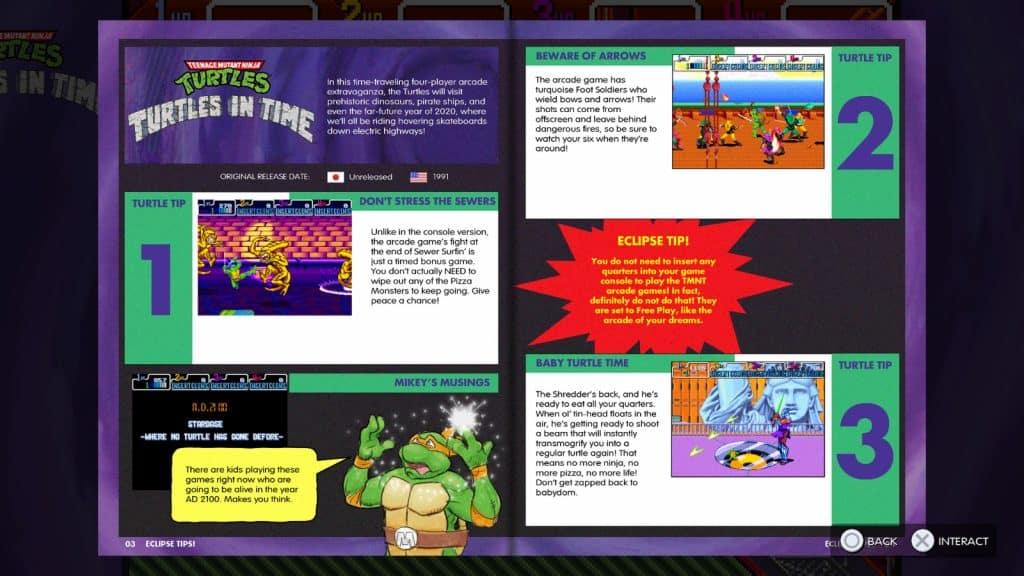 tmnt cowabunga collection guide