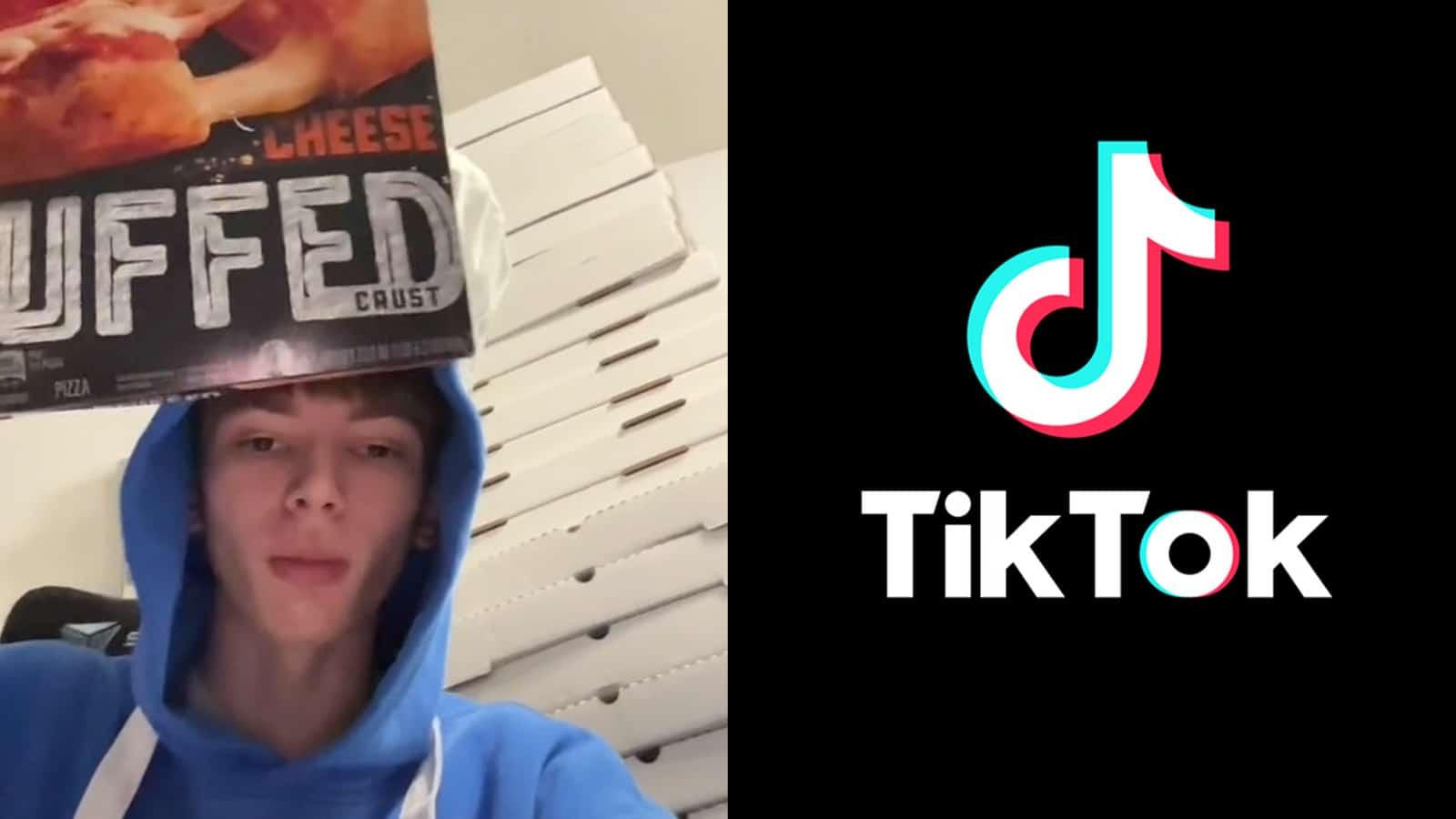 Caden Boof TikTok selling digiorno pizza on doordash