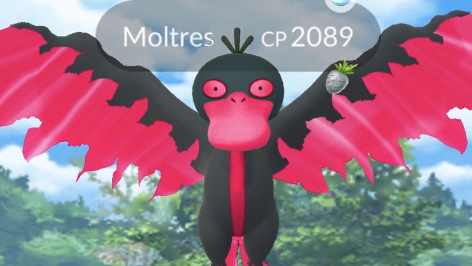 Moltres shiny mixed with Psyduck