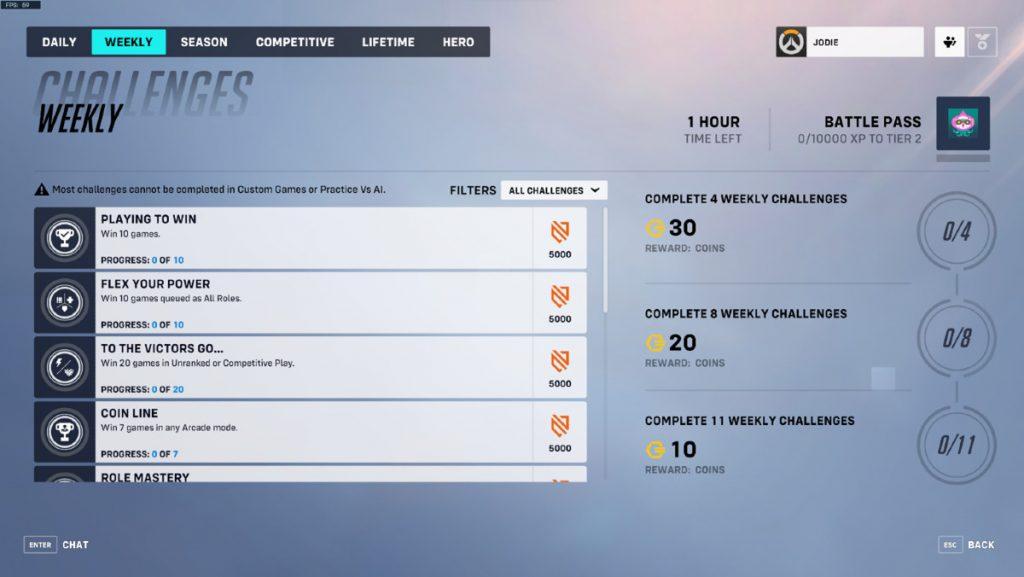 overwatch 3 coins challenges