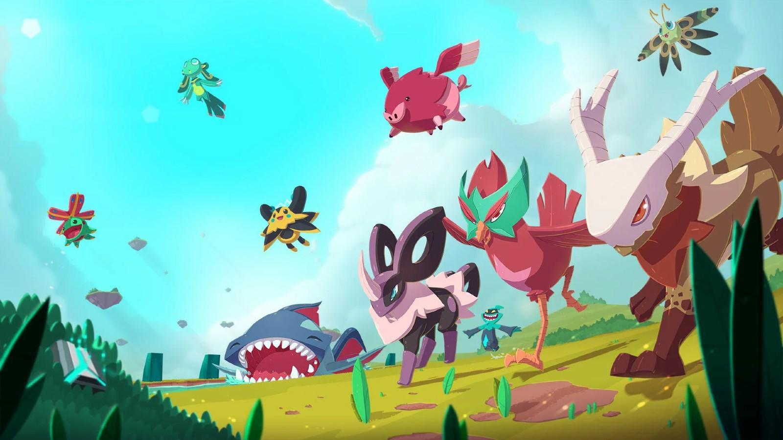 An official art image from Temtem that has redeem codes.